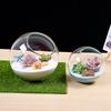 Průhledná vánoční koule Skleněné terárium Otevřený design Průhledné borosilikátové sklo Otevřená skleněná váza 15cm Na Vánoce