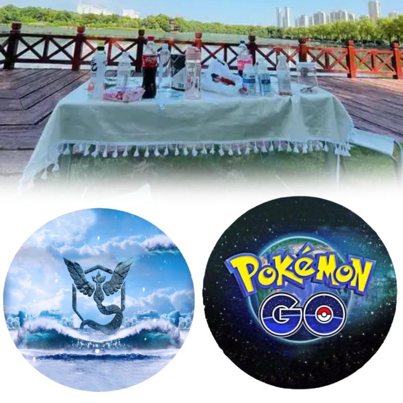 Monsters Pocket Printed Beach Towel Summer Large Round Picnic Blanket Mat Yoga