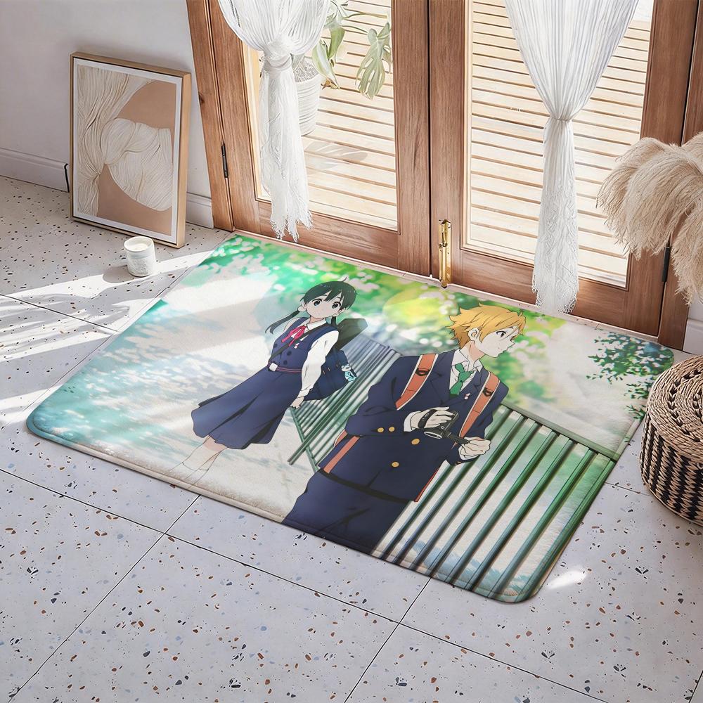 Anime T Tamako Market Floor Mat Eco Flannel Doormat Non Slip Odorless Indoor Floor Rug Soft Short Plush Home Mat