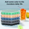 Silicone Ice Cube Trays with Lid 37 Grids Honeycomb Style Ice Cube Molds for Whiskey Cocktails Reusable Ice Maker Family Party Bar Essentials