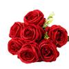 Modern Artificial Rose Silk Flowers Bouquet for Home Wedding Decoration