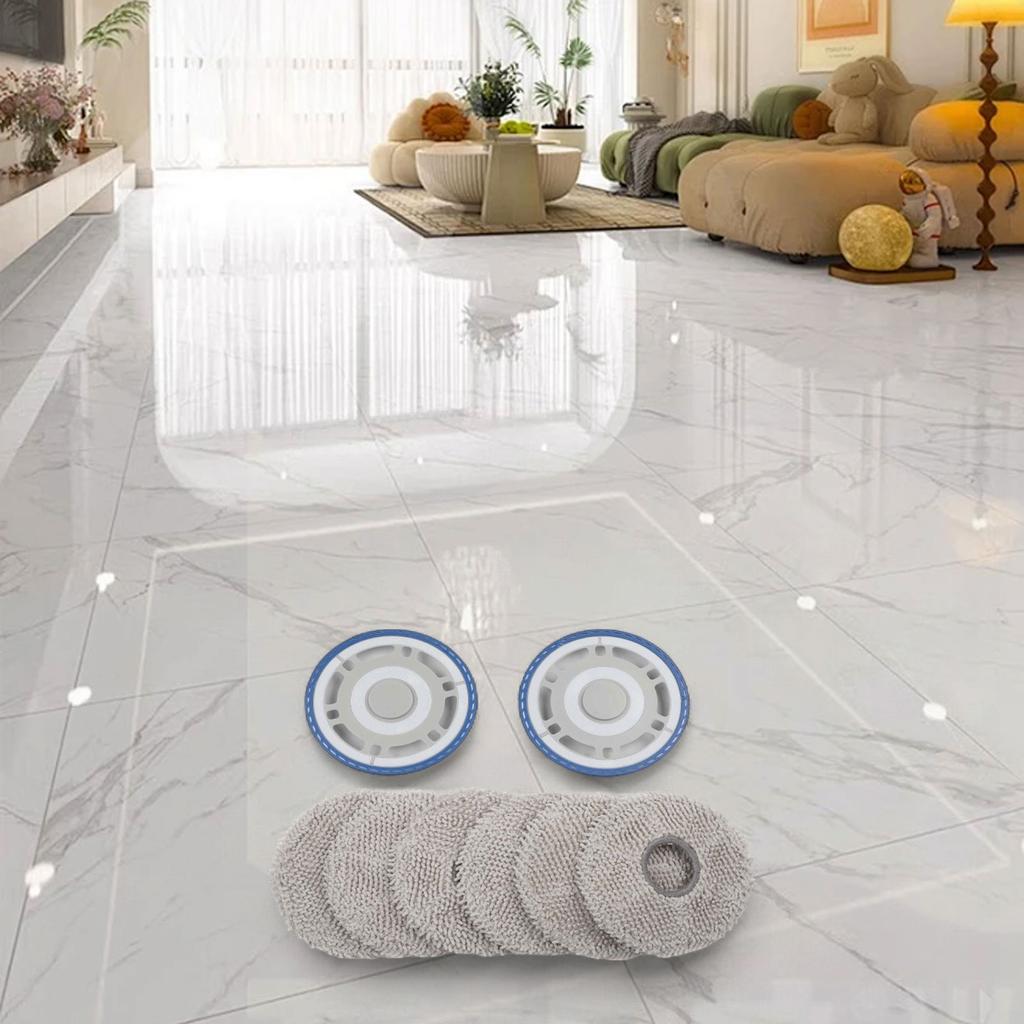 Mop Cloth Frame and Pads Set for ECOVACS For T30 For OMNI Robotic Vacuum Cleaner Replacement Parts for Effective Cleaning