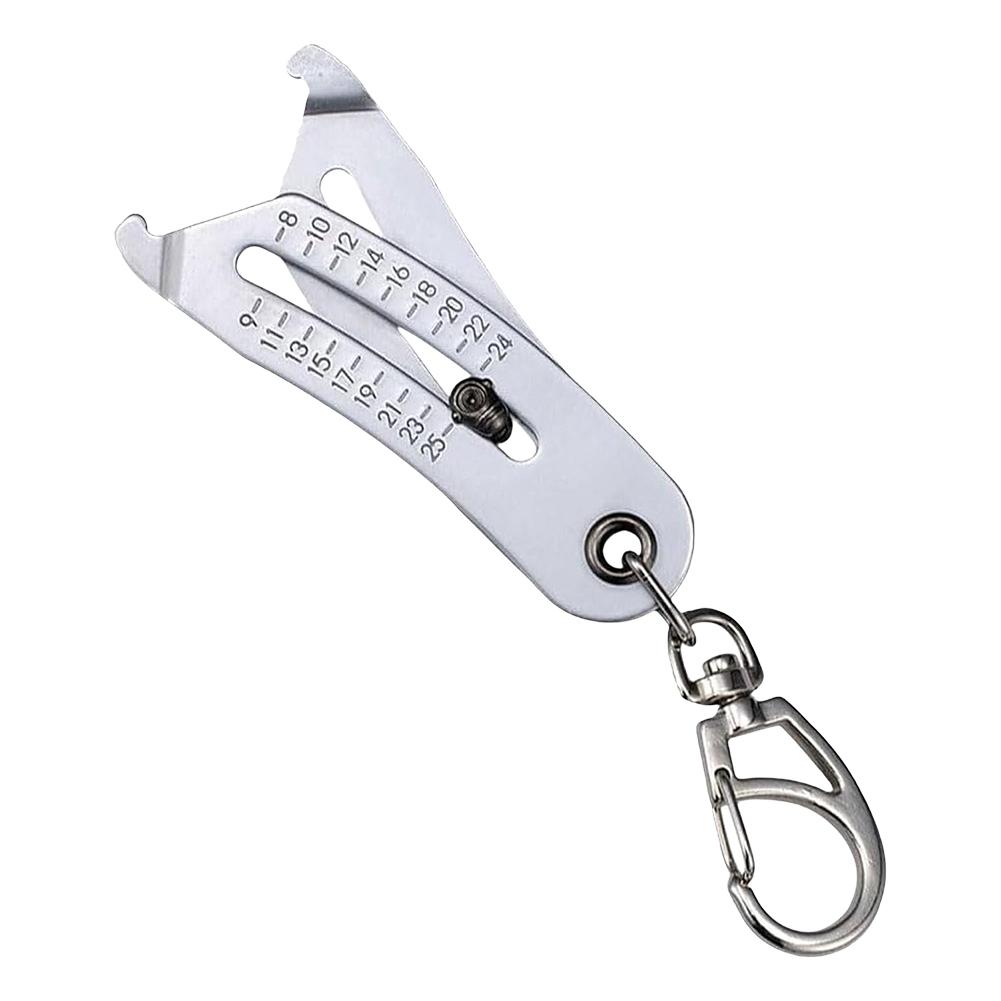 Portable Precise Thread Size Checker Keychain Inch and Metric Thread Size Verification Tool Nuts and Screws Thread Checker