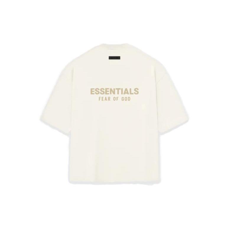 Fear of God Essentials FW23 V-Neck T-shirt 'Cloud Dancer' Men's 125BT234111F