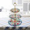 3 Tier Butterfly Home Organizer Rack DIY Diamond Kits Crystal Display Rack Kit 5D DIY Shelf Art Craft Set for Bedroom Bathroom