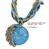 Retro Vintage Necklace Bright-colored Bohemian Style Exquisite Sweater Chain for Daily Life