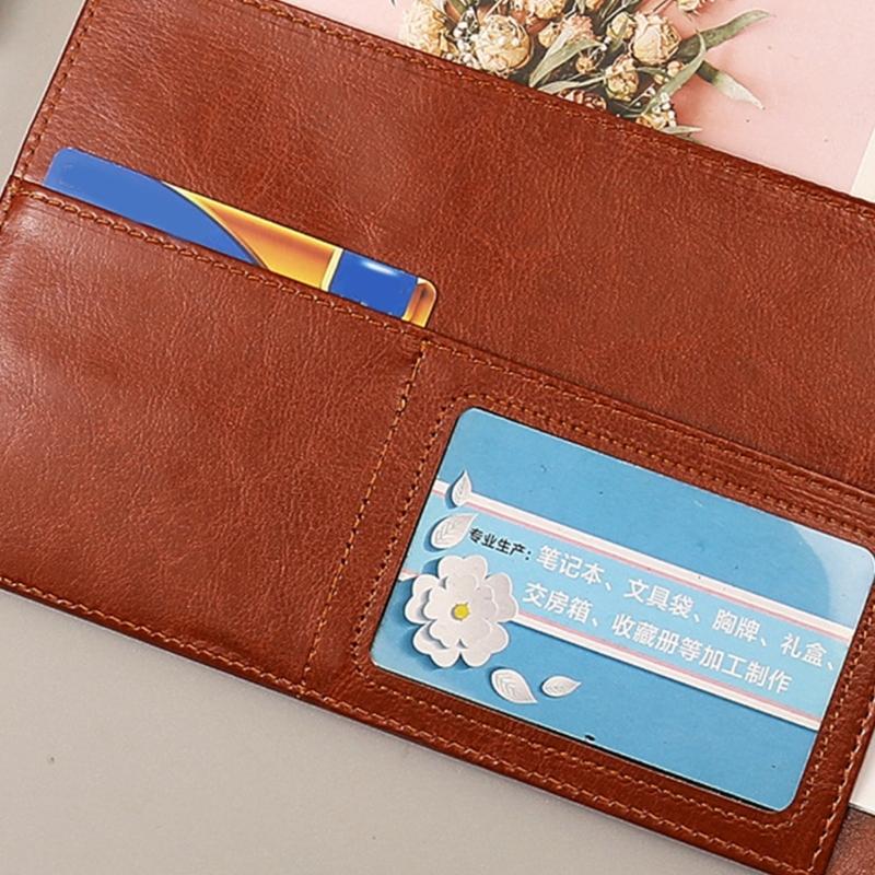 Business Conference Folder Leather Clipboard Folder Letter Size Document Folder with Card Pocket Storage Pocket Pen Slot