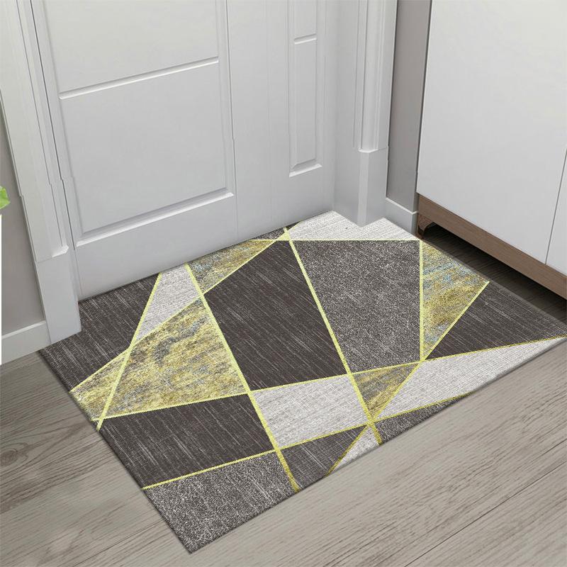 Nordic Wind Crystal Velvet Floor Mat Absorbent Non-slip Mat for Bathroom Door Household Dirty and Washable Door Mat
