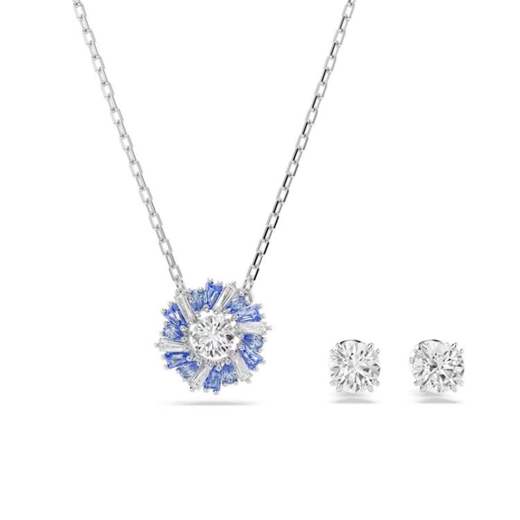 Swarovski Idyllia Logo Pattern Alloy Idyllia Set Women Jewelry Silver 5685437 Box (Random Color)