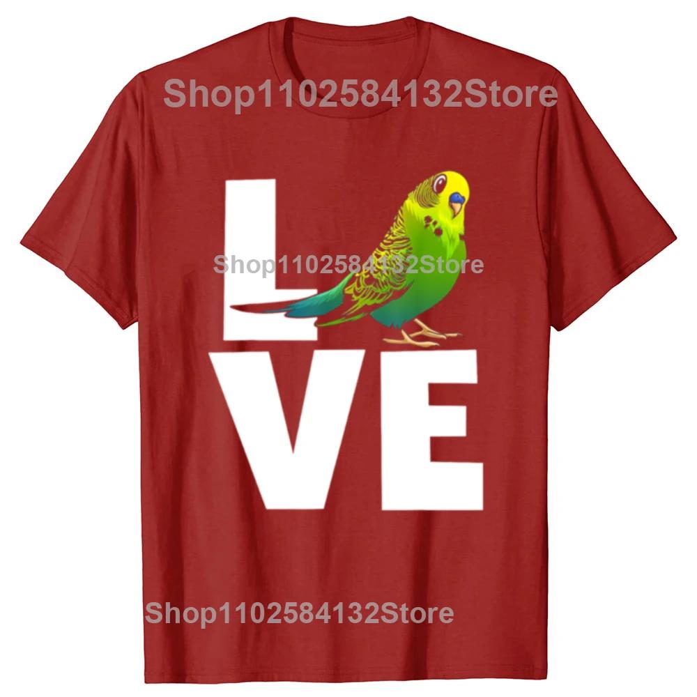 Funny Cute Budgerigar Design For Men Women Budgie Parakeet Animal T-shirts Fashion Casual Tshirt Cotton Loose Oversized T Shirt