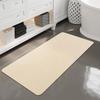 Rubber Non-Slip Quick Dry Absorbent Thin Bathroom Rugs Fit Under Door Bathroom Floor Mats-Shower Rug for In Front of Bathtub, Sink