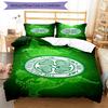Celtic Football Club Crest Printed Pattern Duvet Cover Set – Includes 1 Duvet Cover and 2 Matching Pillowcases Bedroom Decor Christmas Gifts