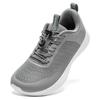 HOBIBEAR Breite Zehen Laufschuhe für Herren Damen Elastisches Band Rutschfeste Sneaker Bequeme Wanderschuhe