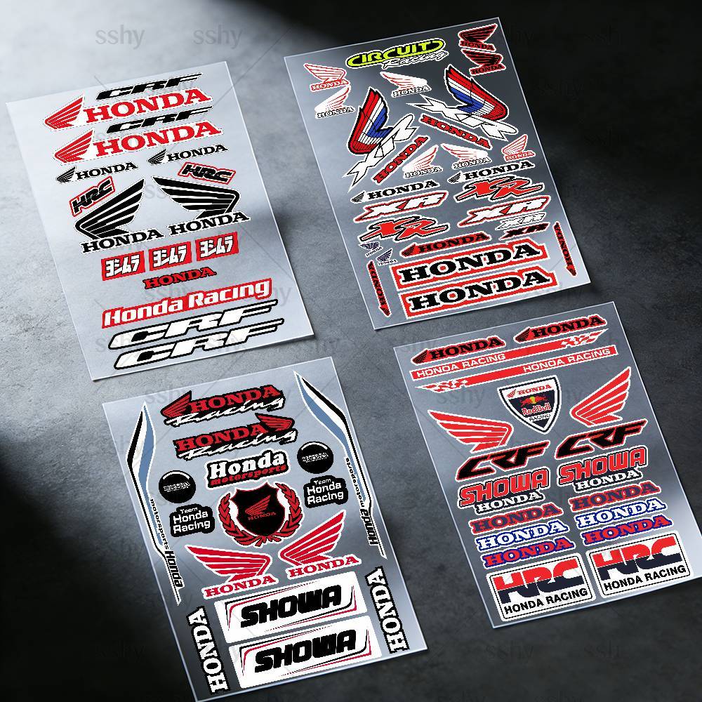 For HONDA Reflective Motorcycle Stickers, 3M Safety Warning At Night In the Dark Scooter Helmets
