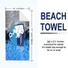 B.B Print Beach Towel, Large Soft Quick Dry Towel for Beach Camping Swimming