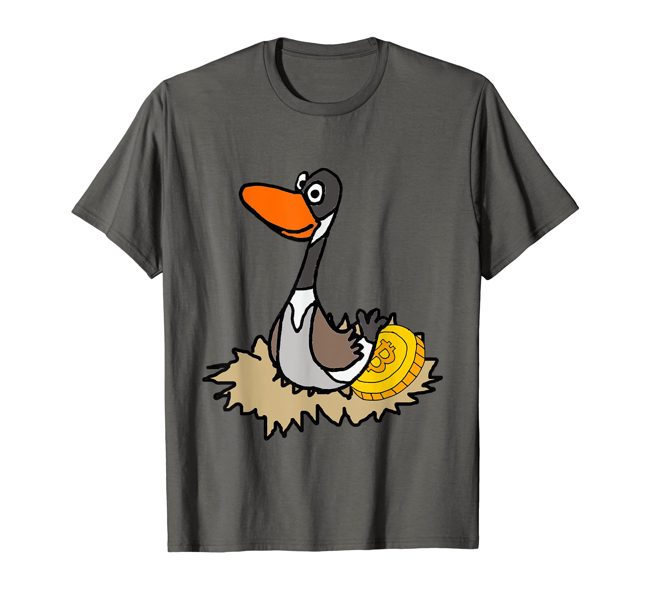 Smilenowteesa Funny Golden Goose and Bitcoin Egg Crypto T-Shirt