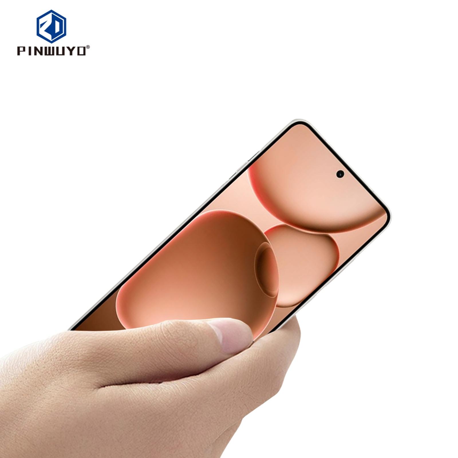 

For Oppo Find X8 Ultra 5G Tempered Glass Film PINWUYO Explosion-proof 9H 3D Full Screen Protector Black