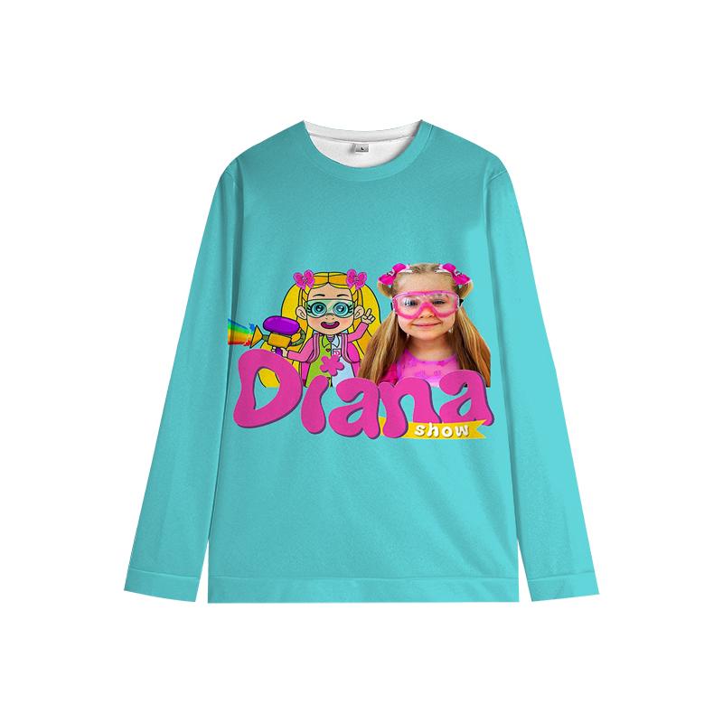 

Детский свитер с круглым вырезом «Диана и Рома», детская одежда, свитер для девочек, одежда, толстовка, топы, подарок 160 красный