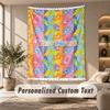 Care Bears Tapestry, Personalized Custom Text, Wall Hanging Tapestry For Living Room Home Wall Decor