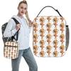 Italian Brainrot Capuchin Ballerina Lunch Bag For Child Print Lunch Box Cute Office Cooler Bag Portable Thermal Tote Handbags