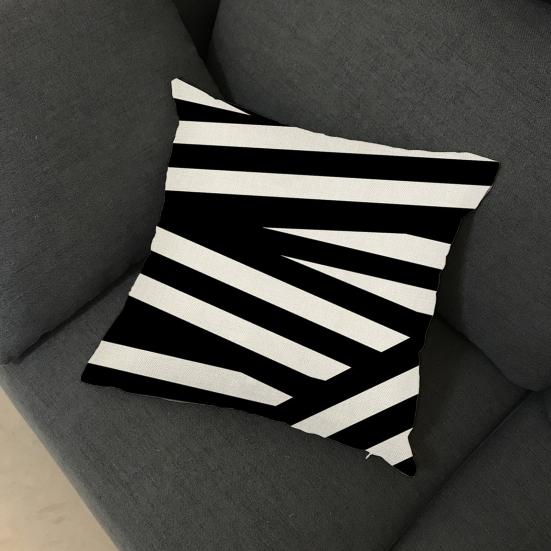 Printed Pillow Cover Geometric Pattern Resistant Decoration Non-Fading Washable Pillowcase Wear Couch Cushion Cover