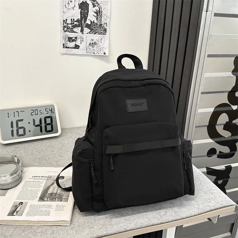 Nylon Backpack Women's Lightweight Water-repellent Student Schoolbag Outdoor Travel Backpack