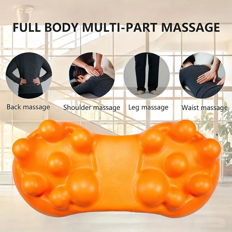 

1pc Full-Body Myofascial Release Massage Roller Sciatica Relief - Deep Tissue Relax with 14 Trigger Points for Glutes оранжевый