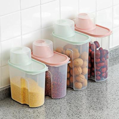 Nordic Large Plastic Sealed Grain Storage Jar - Waterproof for Dry Goods