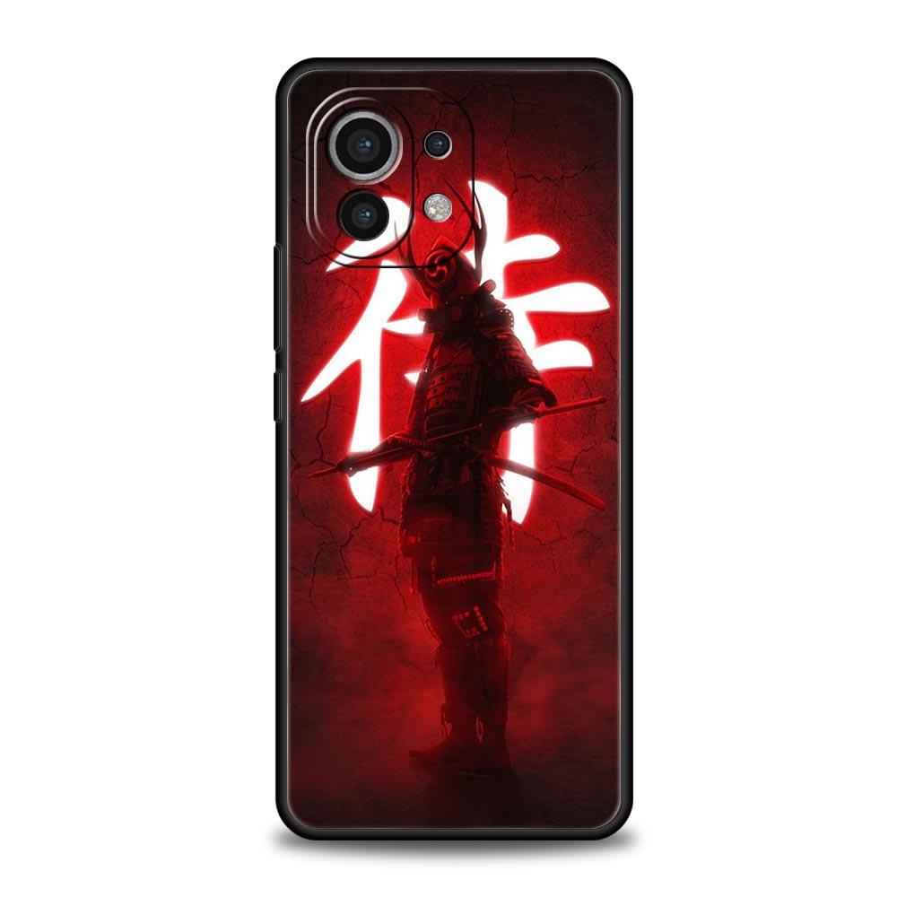 

Для Xiaomi Mi 13 12T 10 12 Lite 11 10T 11X 11T Pro 9T чехол для телефона с рисунком японского самурая Art Poco X3 NFC X4 F3 F4 M3 M4 5G чехол Xiaomi 12 Lite