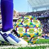 Geometry Dash: Dance To The Beat Soccer Ball Size 5 Soccer Ball, Machine-stitched, Durable, Suitable for Training and Matches Fan Gift