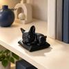 Sleeping Frenchie Sculpture French Bulldog Figurine, 3D Printed Small Dog Statue, Cute Collectibles for Enthusiasts Home, Office, Desktop, Car
