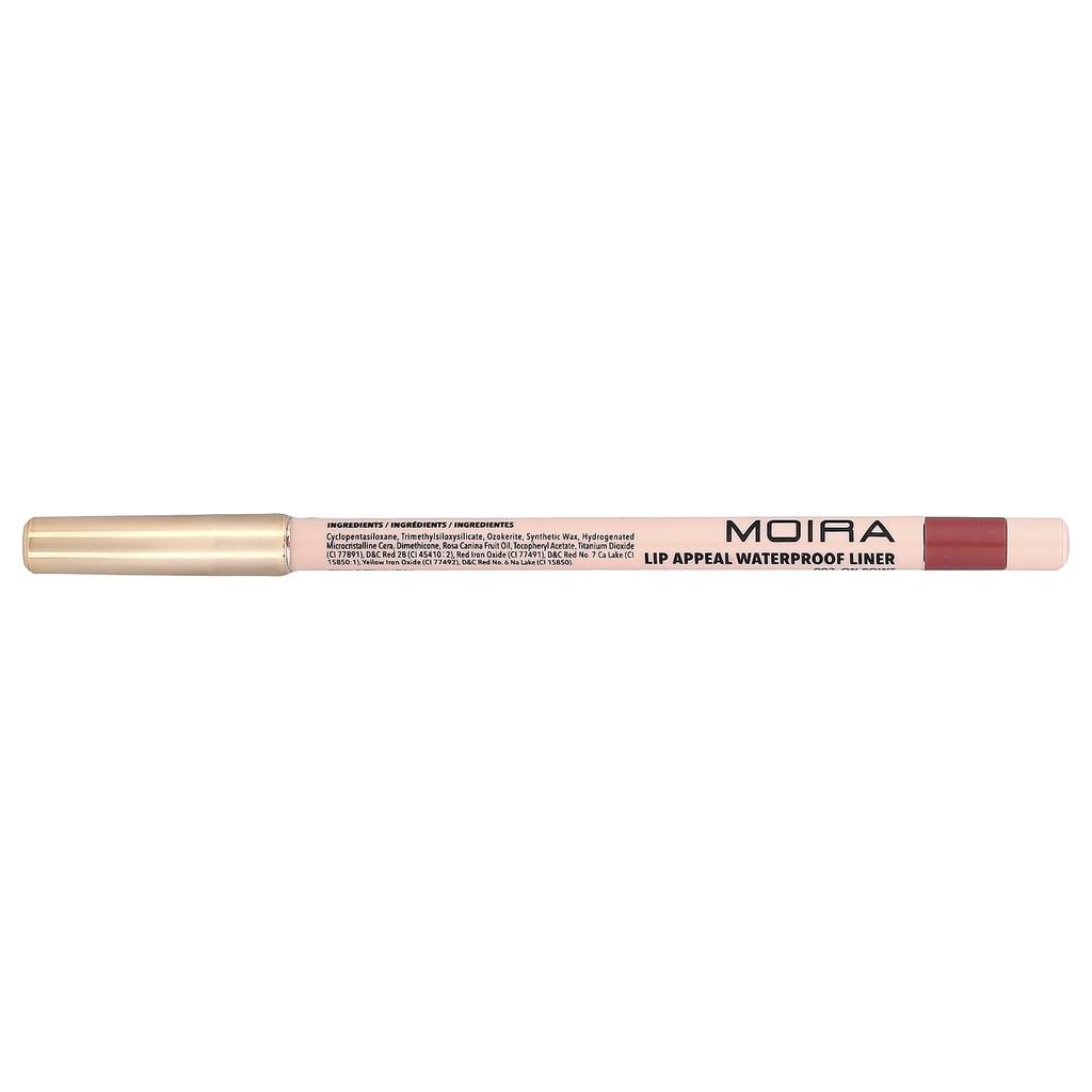 Moira Beauty, Lip Appeal Waterproof Liner, 002 On Point, 0.6g (0.021oz)