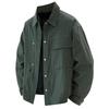 Lapel Plus-size Long-sleeved Men's Shirt Loose Casual Men's Shirt Jacket