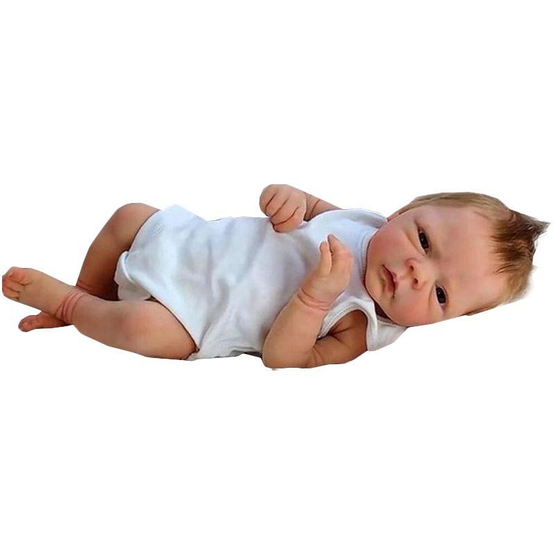 Lifelike 18-inch Reborn Baby Doll Handmade Silicone Body Safe And Non-toxic Perfect Gift For Kids