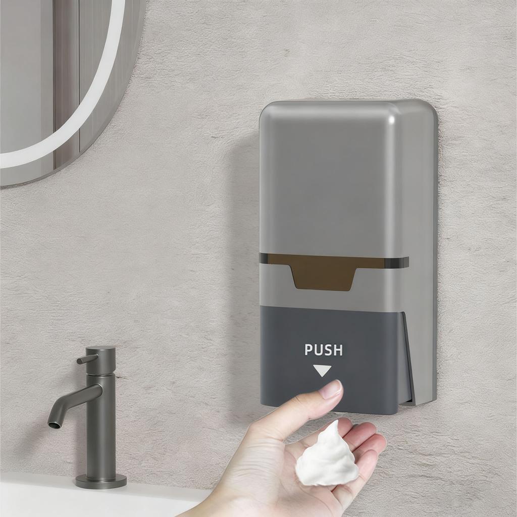 Manual Soap Dispenser 800ml Kitchen Bathroom Wall Mounted Commercial Liquid Soap Dispenser for Hotel Restaurant Large Push Button