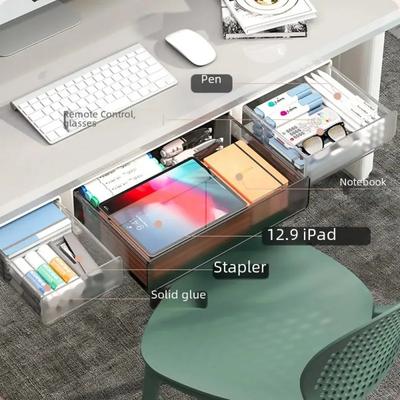 Under Desk Table Drawer Storage Organizer Slide Out Desk Drawers Hidden Desktop Organizer Attachable Pencil Storage Tray