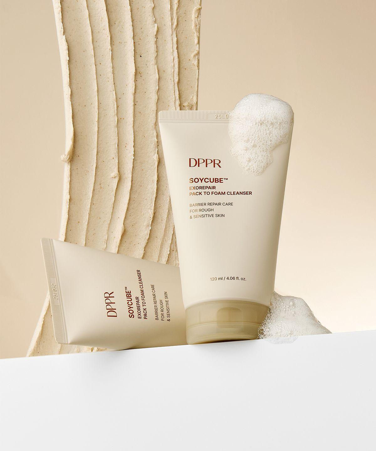 [2 pack] Soy Cube Exo Repair Soy Milk Pack-to-Foam Cleanser 120ml