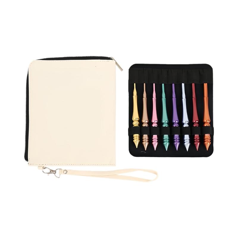 

8Pcs Ergonomic Crochet Hook Aluminum Alloy Crochet Hook for Beginner Adult Knitting Sweater Scarves Bag 3.0mm-7.0mm 1