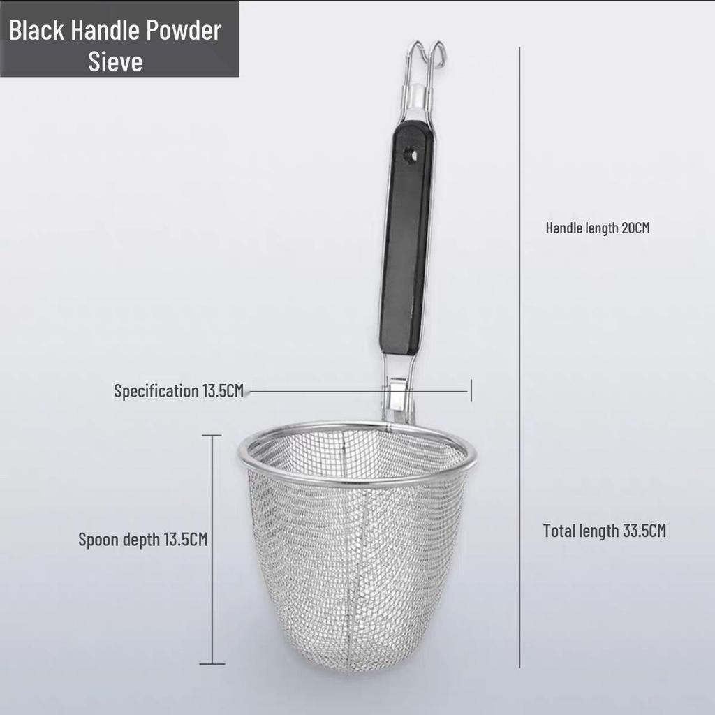 304 Stainless Steel Noodle Skimmer Ladle - Large Strainer for Mala Tang and Soup