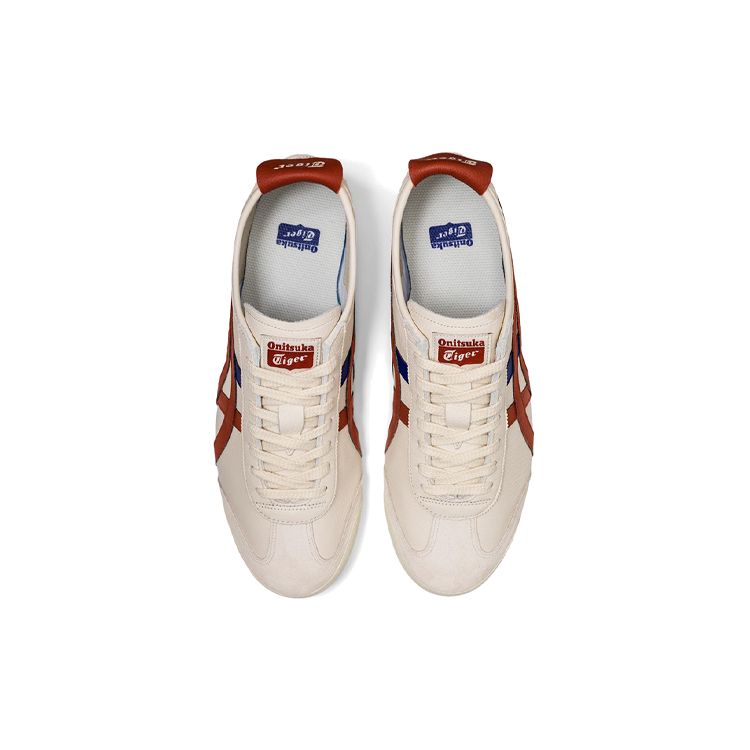 ONITSUKA TIGER Mexico 66 Birch Rust Red Unisex Sneakers Cream 1183A201-206