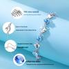 ALLOVE Ocean Heart Sterling Silver Bracelet for Women