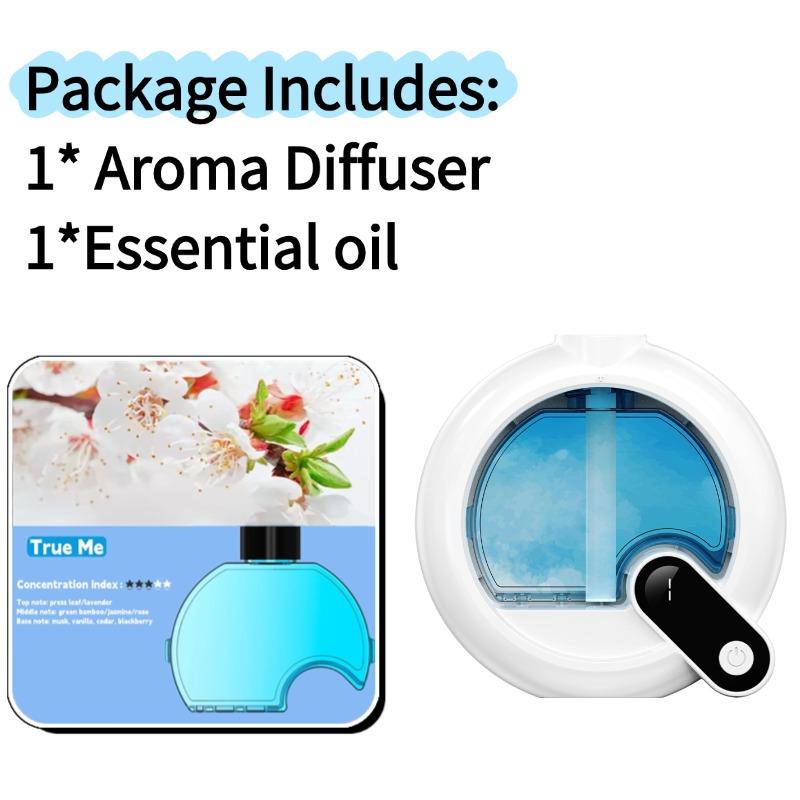 Désodorisant mural 50 ml 6 modes Affichage numérique Parfum automatique Purificateur d'air Machine d'aromathérapie rechargeable pour chambre à coucher Toilettes