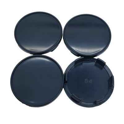 4 szt. 54mm Śr. 6 Klipsów Koła Samochodowe Felga Kołpak Piasty Automobilowy Kołpak Centralny Koła Kołpak Ochronny Pyłoszczelne Pokrowce Czarny Chrom Zewnętrzne Akcesorium