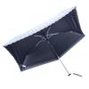 Rose Sangyo 50cm Mini Folding 63500321 Lightweight, Color-Coated Umbrella, Heat-Cut, Sax,