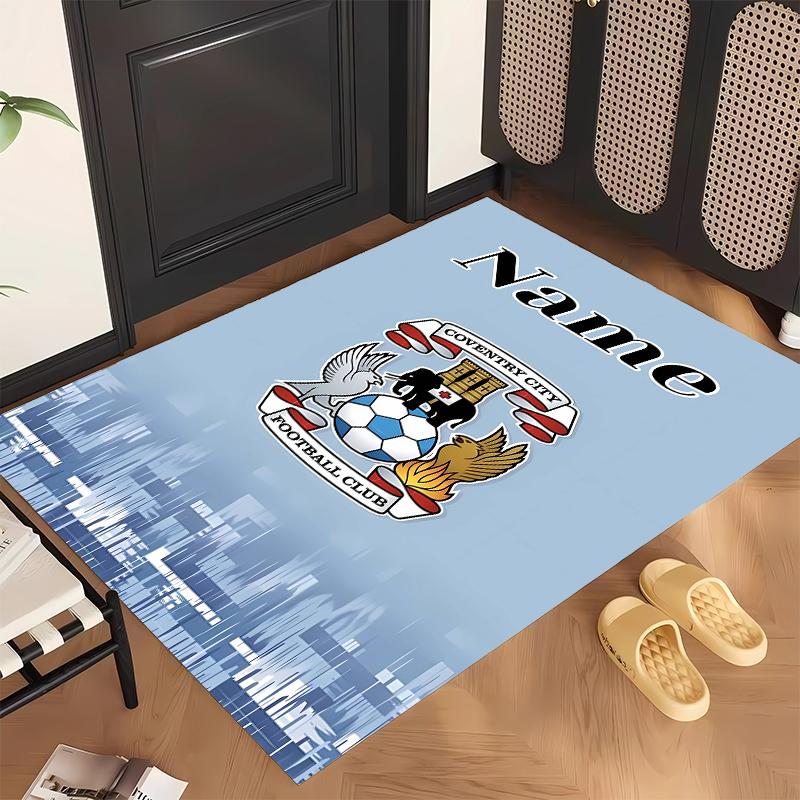 Coventry City Football Club (1) Personalized Name Office Carpet Stylish Decor for Living Room Bedroom Kitchen