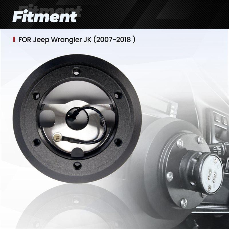 Short Hub Steering Wheel Adapter 171H For 96-06 Jeep Wrangler TJ 07-18 Jeep Wrangler JK