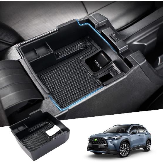 Karltys Compatible with Center Console Organizer Toyota Corolla 2019-2026/ Corolla Cross 2022-2026 Accessories Middle Console Tray Car Armrest