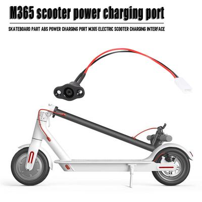 Skateboard Power Charging Port ABS Charging Interface for M365 Electric Scooter