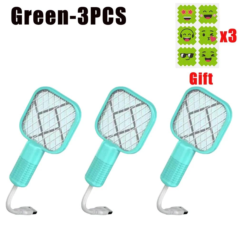 USB Rechargeable Mosquito Zapper with Purple LED Light Auto Bug Trap for Home Garden Travel Outdoor Camping Fly Swatter