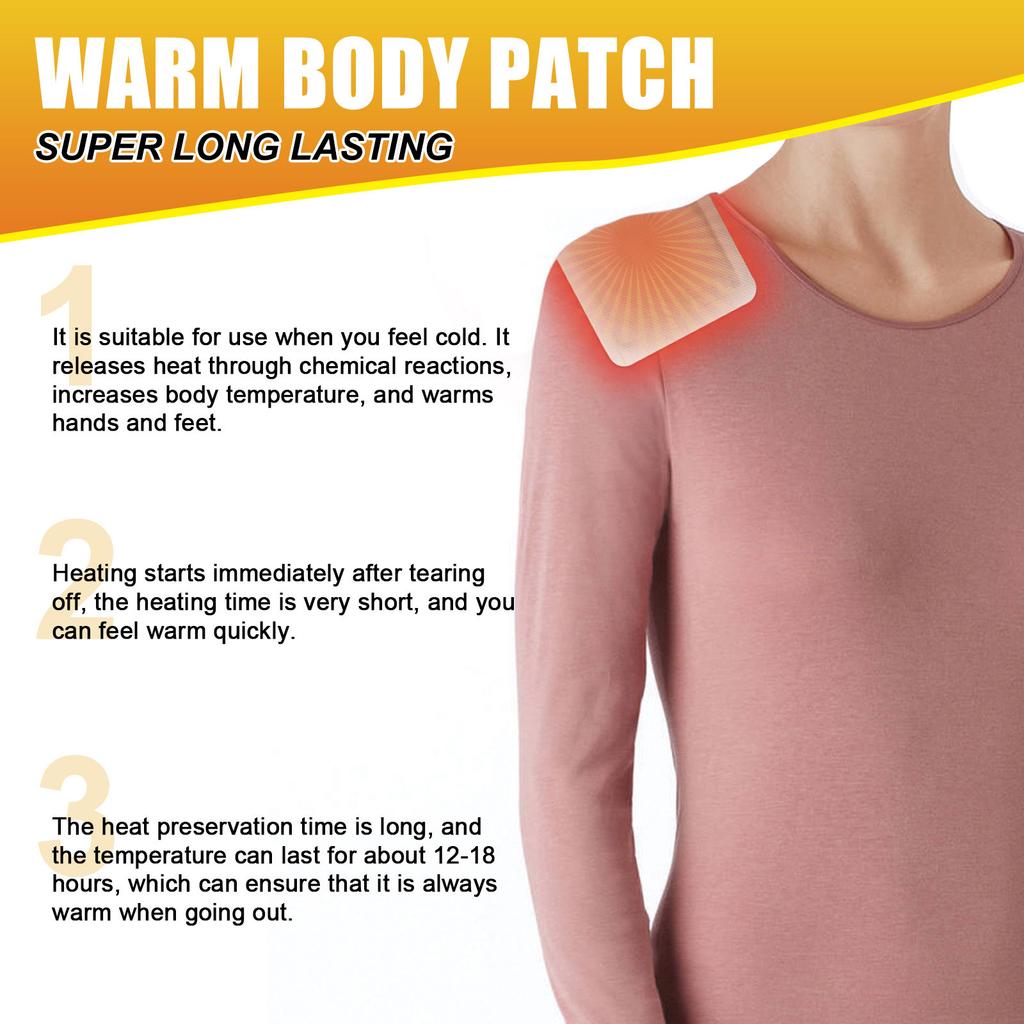 2 Stück Tragbare Körper-, Hand-, Zehenwärmer mit Kleberückseite Bequeme Wärme Bleiben Sie komfortabel, wo immer Sie hingehen Körperwärmer
